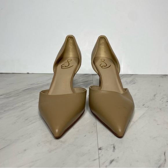 Sam Edelman Viv Pointed Toe Tan Leather Pump 10M - Picture 2 of 15
